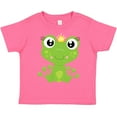 thumbnail image 3 of Inktastic Cute Frog, Green Frog, Frog Princess, Crown Girls Toddler T-Shirt, 3 of 5