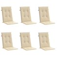 thumbnail image 3 of vidaXL Chair Cushion Water Repellent Garden High Back Chair Cushion Pad Fabric, 3 of 9