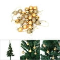 thumbnail image 7 of Baverta 24 Piezas 6 Colores árbol de Navidad Colgante Bolas de Adorno con Purpurina Adornos para Fiestas y Bodas(Oro), 7 of 7