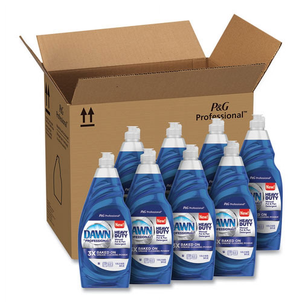 heavy-duty manual pot/pan dish detergent, original scent, 38 oz bottle, 8/carton | Bundle of 2 Cartons