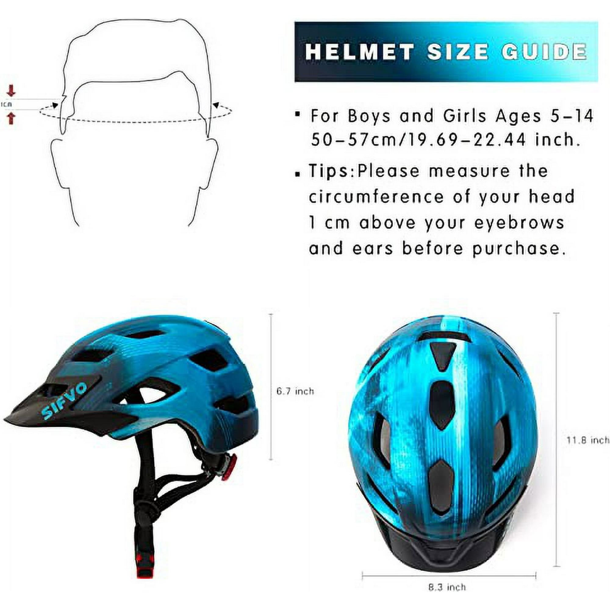Helmet size for 14 year old sale