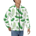 thumbnail image 4 of Zip Up Hoodies for Men - green Cucumber Long Sleeve Comfrt Men'S Fashion Hoodies & Sweatshirts, Jackets for Men Hoodies Pullover Clothing Clothes with Pouch, 4 of 5