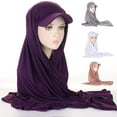 thumbnail image 4 of Women Brim Bandana Scarf Cap Sun Visor Turban Headscarf Headwraps Skull Cap for Travel Beach Outdoor Activities, 4 of 8