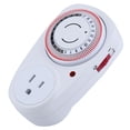 thumbnail image 5 of 2 Types 24 Hours Mechanical Timer Durable Indoor Socket Switch AC Outlet Timer US Plug 110V, 5 of 5