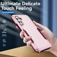 thumbnail image 5 of for Samsung Galaxy S24 Plus Case, Phone Case Heavy Duty 2 in 1 Full Body Rugged Shockproof Hybrid Hard PC Soft TPU Bumper Drop Protective Girls Women Boy Men Covers for Galaxy S24 Plus, Pink+Rose, 5 of 6