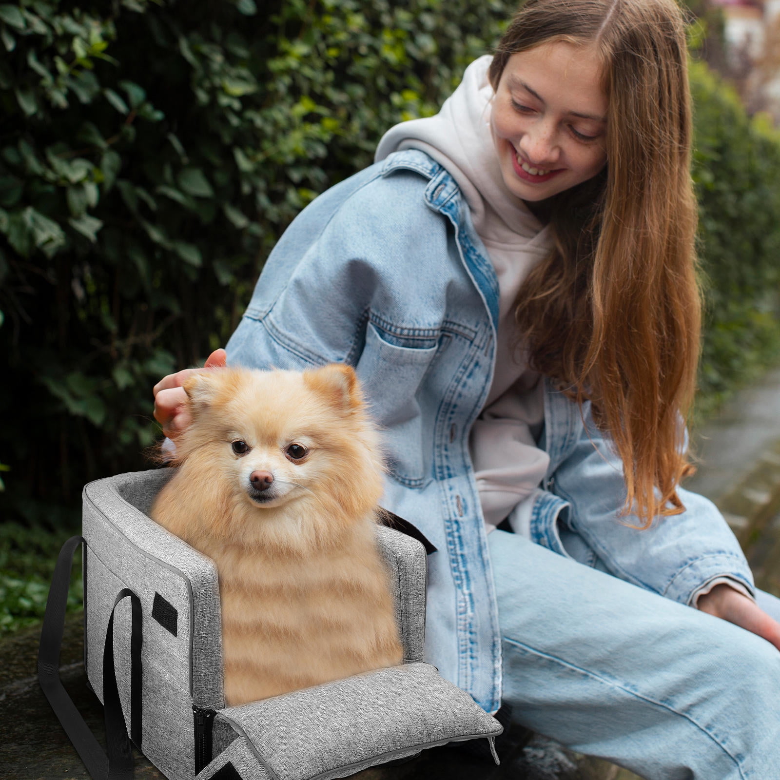 NUOLUX Pet Seat for Car Rectangular 1Set 18.9X10.2X9.4in