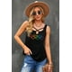 thumbnail image 2 of ABPHQTO Camiseta sin mangas con cuello de tiras cruzadas de corazones arcoíris negros para mujer, 2 of 5