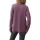 thumbnail image 3 of Camiseta de Punto de Manga Larga Ticfox con Cuello Vuelto y Cremallera para Mujer Color Morado XL, 3 of 7