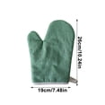 thumbnail image 3 of Striped Heat Resistant Gloves, Oven Mitts for Kitchen, Protective Insulation for Hot Cookware, Comfortable & Stylish Striped Design, Green/Blue/Brown, Microwave Safe, 3 of 6