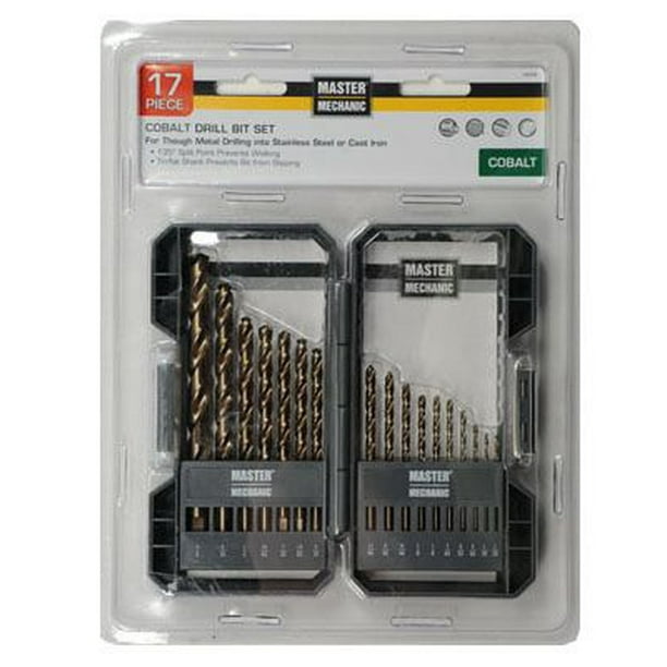 master mechanic 160356 17Pc. Cobalt Drill Bit Set