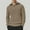 A Khaki, variant on Men's Stretch Sweaters Casual Comfy Stand Collar Sweater Color Block Half Zip Pullover Sweaters Fall Winter Fashion Knit Sweaters Beige M