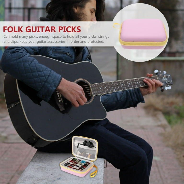 Plectrum Bag Plectrum Container Guitar Pick Carrying Case Storage Organizer Walmart
