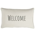 thumbnail image 5 of Sunbrella  Indoor/Outdoor Single Embroidered Pillow - "Welcome" Cast Silver, 5 of 5