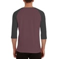 thumbnail image 5 of Men's 3/4 Sleeve Henley Shirts Raglan Sleeve Casual Slim-Fit Tee Shirt Lightweight Fashion Spring Fall Button Pullover Tops, 5 of 5