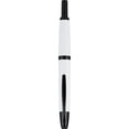 thumbnail image 2 of Pilot Vanishing Point Fountain Pen, White, Matte Black Trim, 18k Medium Nib, 2 of 7