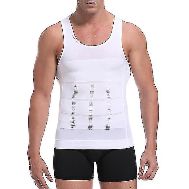 Men Gynecomastia Compression Shirt Waist Trainer Ming Underwear Body Shaper Belly Control Undershirt Posture Fitness zhangyuxiang LED