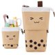 thumbnail image 1 of Estuche para lápices con soporte para bolígrafos, bolsa telescópica para maquillaje, bolsa de cosméticos emergente con cara sonriente kawaii, estuche de papelería, caja organizadora de, 1 of 6
