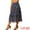 Navy Blue, variant on Unique Bargains Women's Floral Print Elastic Waist Ruffle Maxi Tiered Skirt