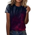 thumbnail image 1 of Gibobby Casual Playera de Manga Corta para Mujer Camiseta manga corta con cuello redondo y estampado moda informal para mujer(Rosa caliente,G), 1 of 4