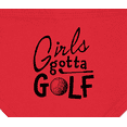 thumbnail image 3 of Inktastic Girls Gotta Golf Baby Bandana Bib, 3 of 4