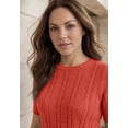 thumbnail image 2 of Jessica London Women's Plus Size Pullover Pointelle Sweater, 2 of 3