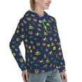 thumbnail image 6 of Daiia Mardi Gras Carnival Pattern Women's Fashion Hoodies & Sweatshirts with Kangaroo Pocket Hooded Sweatshirt with Eye-catching Drawstrings-X-Large, 6 of 7