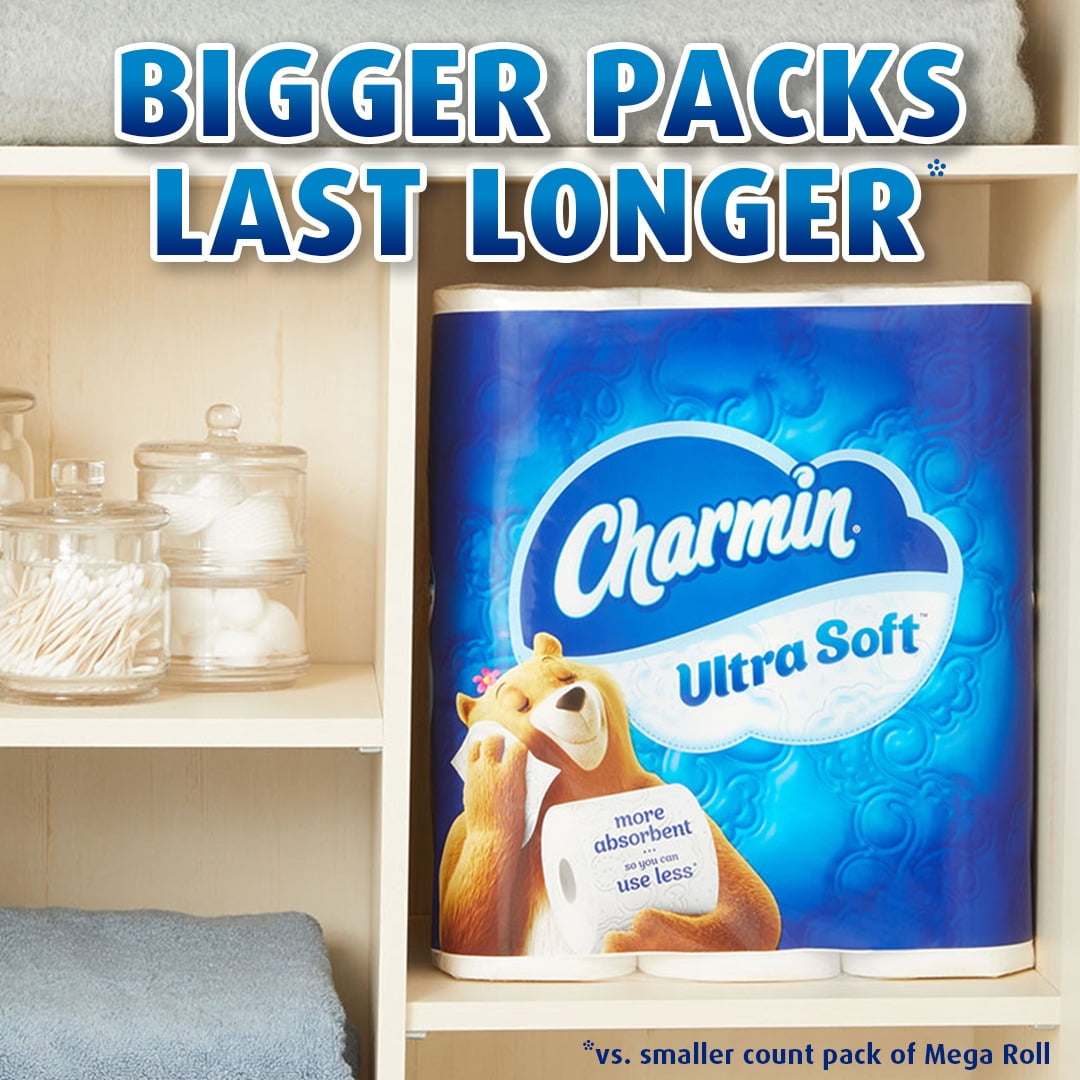 Charmin Ultra Soft Toilet Paper Mega Roll, 244 Sheets Per Roll, 30 Count - 3