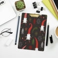 thumbnail image 7 of FMSHPON Cute Christmas Gnomes Clipboard Hardboard Wood Nursing Clip Board and Pull for Standard A4 Letter 13x9 inches, 7 of 7