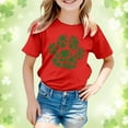 thumbnail image 2 of EHQJNJ T-Shirt Blanc pour Enfants, Manches Courtes, Col Rond, Coupe Décontractée, Basique, 2 of 4