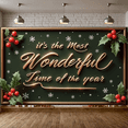 thumbnail image 4 of Festive Design Christmas Banner Decorative Holly Winter Snowflakes for Holiday Celebration Indoor Decoration Festive Background, 4 of 8