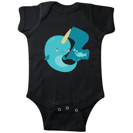

Inktastic Narwhal 2nd Birthday Gift Baby Boy or Baby Girl Bodysuit
