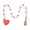 Red, variant on Ornaments Clearance! Valentine's Day Pendant Bead String Wooden Beads Rope Tassel Colorful Decorations European and American Family Holiday Decorations Valentines Day Decorations 1X Pendant