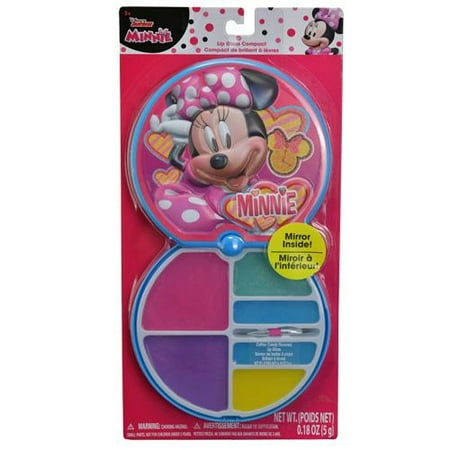 Disney Minnie Mouse Flavored Lip Gloss Compact Dress up Pretend Play Makeup