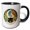 Black/White, variant on 3drose, Kathryn Female Name, Moon, Woman, Black Panther. Gift for a Woman, 15oz Mug