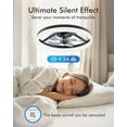 thumbnail image 5 of DESINO 20in Ceiling Fan with Light, Black Low Profile Fandelier, Remote & APP Control, Modern Flush Mount LED Fan Light with 3CCT and 6 Wind Speeds, Smart Ceiling Fan for Living Room Bedroom Kitchen, 5 of 12
