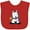 Red, variant on Inktastic Kiniart Westie with Bone Boys or Girls Baby Bib