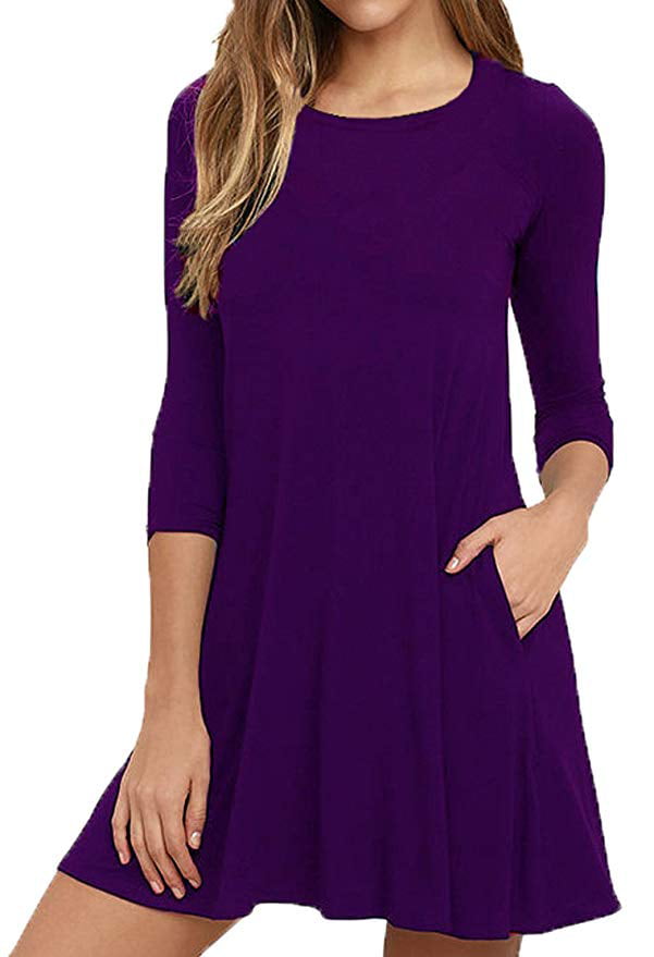 purple tshirt dress