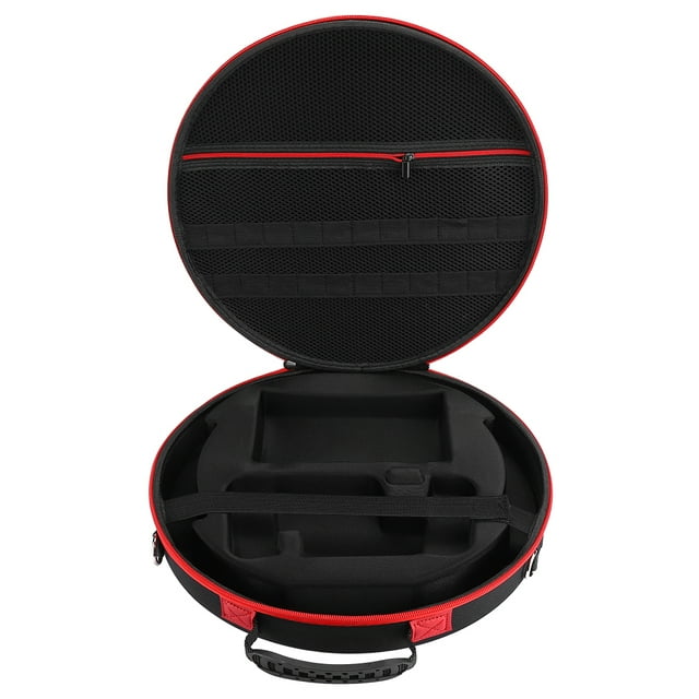 Bolsa de almacenamiento de anillo de fitness para interruptor, bolsa de almacenamiento de fitness EVA negra y roja, accesorios para videojuegos, resistente y resistente