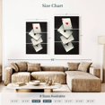 thumbnail image 3 of Elephant Stock Four Aces Cards Wall Art - Vertical Multi Panel Canvas - Living Room Wall Decor - Hobbies And Lifestyle Multi Panel - Beige And Gray Decor - 24" x 38", 3 of 4