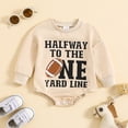 thumbnail image 2 of aDJFDGT Winter Clothes Baby Boys Girls Long Sleeve Rugby Football Letter Prints Pullover Romper Bodysuits, 2 of 6