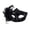 A004- Style D, variant on Halloween Mask, Mask for Masquerade Party, Masquerade Mask for Women, Black Lace Mask with Floral and Feather Decorations, Half-Face Princess Style Eye Mask, Sequin and Rhinestone