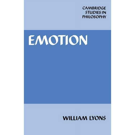 Cambridge Studies in Philosophy Emotion, (Paperback)
