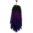 thumbnail image 1 of 8 Inch Spring Twist Hair,Synthetic Braiding Hair Extensions for Woman Girls Spring Twist Crochet Braids, Fluffy Twist Hair Ombre Crochet Braids Synthetic Braiding Hair Extensions, 1 of 6