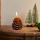 thumbnail image 4 of Vela Perfumada Navideña de Cera Marrón con Forma de Piña | 8 X 7 Cm | Decoración Festiva para El Hogar y El Escritorio | Velas Seguras y Duraderas para Regalos Navideños, 4 of 6