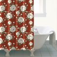 thumbnail image 4 of Pioneer Flower Floral Print Pattern Shower Curtain 72"x84", Bathroom Decorative Shower Curtain Set with 12 Hooks, Waterproof Washable, 4 of 6