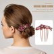 thumbnail image 3 of Peineta para novia, tocado de novia, accesorios para el cabello de novia con flores, 3 of 6