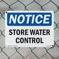 thumbnail image 4 of Storm Water Control OSHA Notice Rigid Plastic Sign 24 Inch x 18 Inch - 10 Pack, 4 of 8