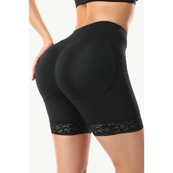 Full Size Lace Trim Lifting Pull-On Shaping Shorts