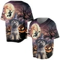 thumbnail image 3 of Spooky Halloween Night Witch Cairn Terrier Glowing Pumpkins All Over Print 3D Baseball Shirt Cairns Dog Lover Softball Sport - 12015, 3 of 6