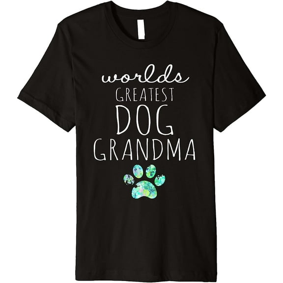 Worlds Greatest DOG Grandma Gift Idea for Grandmas Love Dogs Premium T-Shirt